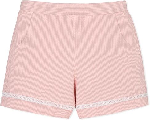 Pull-On Seersucker Shorts in Organic Cotton by Hope & Henry Girl in Kuwait