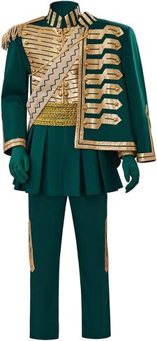 Fiyero Costume Musical Cosplay Mens Colonial Military Uniform Men's Theater Fancy Dress Outfits in Saudi Arabia
