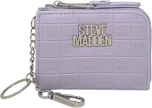 Steve Madden Women's Bzela Wallet with Keyring and Clip (Black w/Gold) in Kuwait