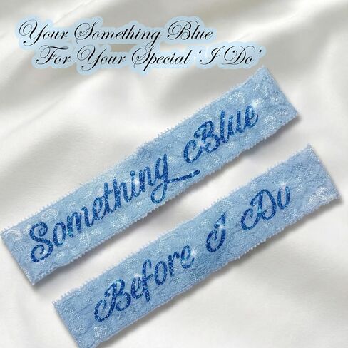 Wedding Garter for Bride – Something Blue Before I Do Bridal Garter, Blue Garters for Bride, Bridal Shower Gift, Something for Bride, Lace Bridal Keepsake in Saudi Arabia