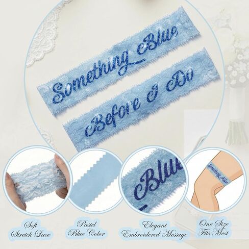 Wedding Garter for Bride – Something Blue Before I Do Bridal Garter, Blue Garters for Bride, Bridal Shower Gift, Something for Bride, Lace Bridal Keepsake in Saudi Arabia