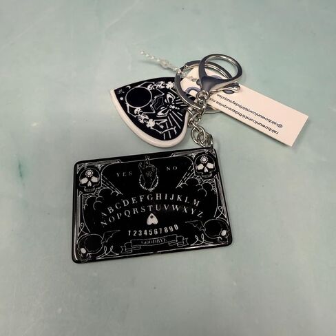 سلسلة مفاتيح Mystic Ouija Board مع سحر Planchette، ملحق حلقة مفاتيح للهالوين القوطية Summerween للنساء والرجال، حقيبة ظهر in Kuwait