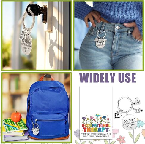 Ceenna 24 Sets Occupational Therapy Gifts for Women 2026 Ot Thank You Keychains Bulk for Therapist Mentor Graduation in Saudi Arabia