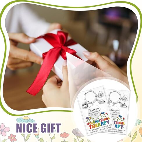 Ceenna 24 Sets Occupational Therapy Gifts for Women 2026 Ot Thank You Keychains Bulk for Therapist Mentor Graduation in Saudi Arabia
