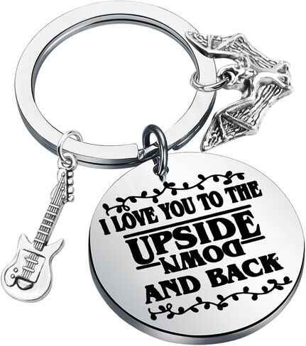 ENSIANTH 11 Things Merch Valentine Upside Down Keychain Monster Love Things -Funny Demogorgon - Sci-Fi Horror Inspired Gift in Kuwait