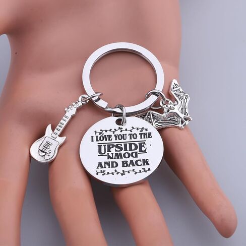 ENSIANTH 11 Things Merch Valentine Upside Down Keychain Monster Love Things -Funny Demogorgon - Sci-Fi Horror Inspired Gift in Kuwait