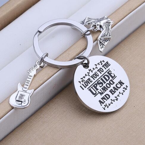 ENSIANTH 11 Things Merch Valentine Upside Down Keychain Monster Love Things -Funny Demogorgon - Sci-Fi Horror Inspired Gift in Kuwait