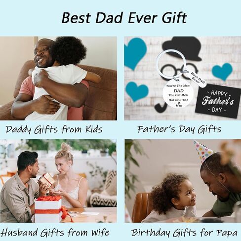 Christmas for Father Daddy Love You Gifts for Papa Best Dad Ever Father's Day Birthday Valentine's Day Gifts for Father Men Bonus Dad Funny Daddy Gift Keychain from Daughter Son in Saudi Arabia