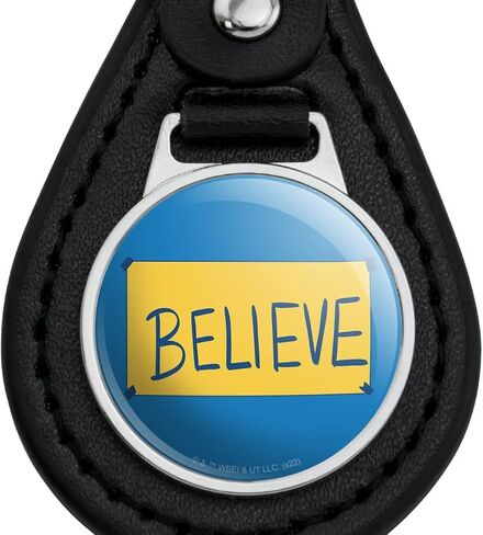 الرسومات والمزيد من الجلد الأسود Ted Lasso Believe Keychain in Kuwait