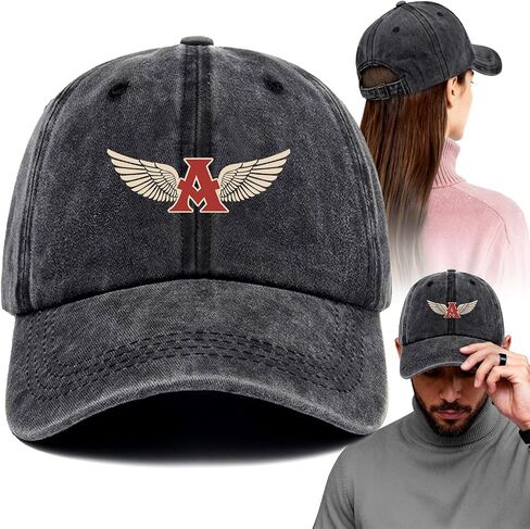 Angel Wings Hat Funny Printed Cotton Baseball Cap Adjustable Retro Washed Lightweight and Breathable Unisex Outdoor Sun Hat, Gifts for Religious Believers Man Woman Friend Bestie Coworker family in Saudi Arabia