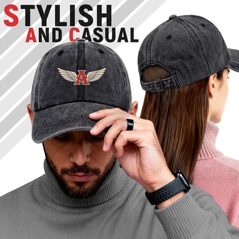 Angel Wings Hat Funny Printed Cotton Baseball Cap Adjustable Retro Washed Lightweight and Breathable Unisex Outdoor Sun Hat, Gifts for Religious Believers Man Woman Friend Bestie Coworker family in Saudi Arabia