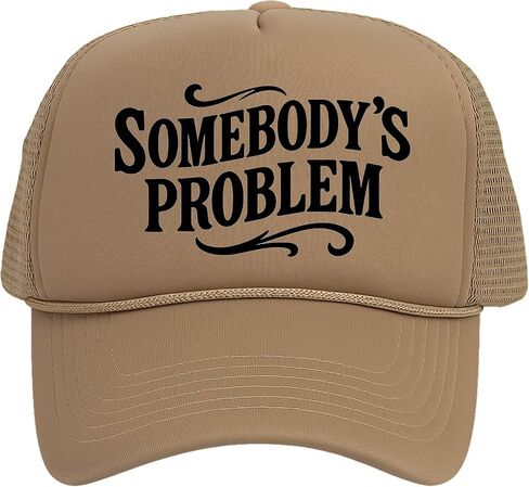 TOP HEADWEAR Women's Somebody’s Problem Trucker Hat - Mesh Snapback Cap in Kuwait