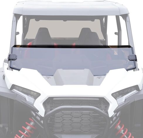 A & UTV PRO 1/2 Front Half Windshield for Polaris RZR XP 1000 2014-2018, Clear Tough Hard Coated Window for 14-18 Polaris RZR 1000 XP 1000 4/ RZR XP Turbo/RZR XP 4 Turbo , 250x Stronger Than Glass in Kuwait