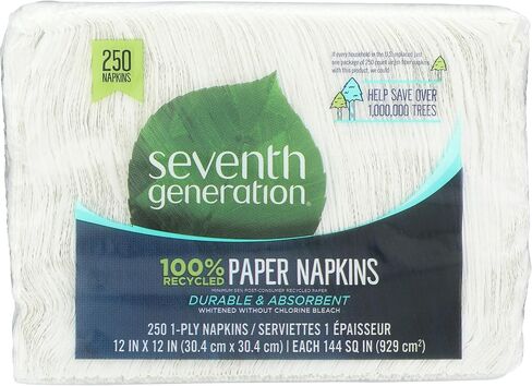 Seventh Generation White Lunch Napkin, 1-ply, 250 ct in Kuwait