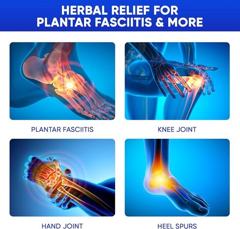 AOSORW Plantar Fasciitis Relief Cream - Natural Herbal Formula for Foot, Heel Spur, Ankle, Leg & Hand Discomfort - Premium Health Care Products - 60g / 2.1 Oz (Pack of 1) in Saudi Arabia