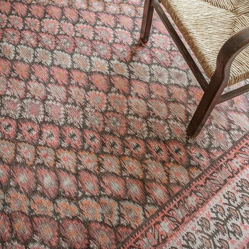 Knot in Line 2’6" x 10’ Runner Rug – Warm Taupe & Clay Heritage Flatweave, Low-Pile – Easy Clean Runner Rug – Perfect for Hallway, Kitchen, Entryway – Pet & Kid Friendly in Saudi Arabia