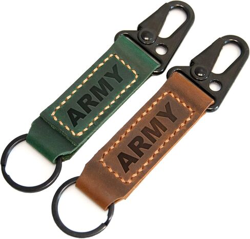 Personalized Leather Keychain, Custom Engraved, Brown, Men's Gift, Coordinates, Anniversary, Wedding in Saudi Arabia