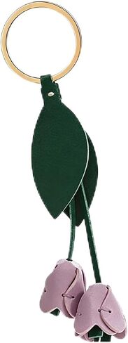 Boho Leather Flower Keychain Flower Bag Charm for Handbag Tote Purse Charm in Saudi Arabia