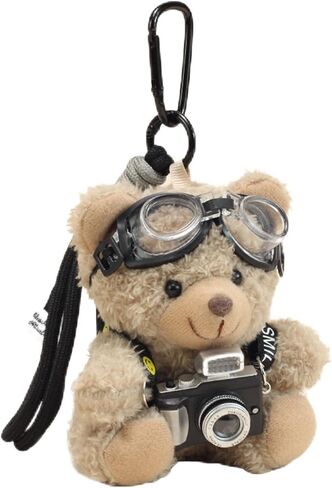 MECH-ENG Teddy Bear Bag Charms Plush Keychain Cute Purse Charms Handbag Accessory Gifts for Women in Saudi Arabia