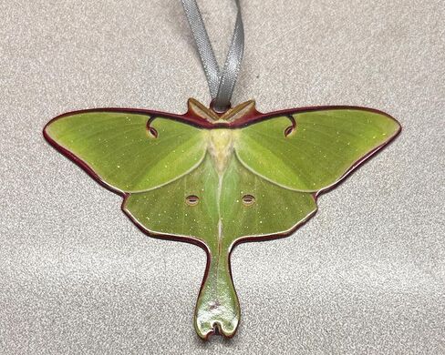 d’ears luna moth ornament, made in the U.S.A., family run small business, #8434, great gift for luna moth or moth lovers. in Saudi Arabia