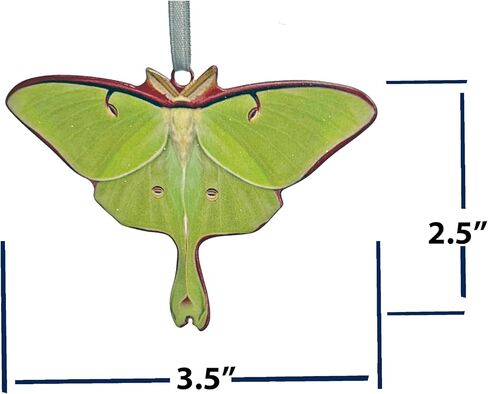 d’ears luna moth ornament, made in the U.S.A., family run small business, #8434, great gift for luna moth or moth lovers. in Saudi Arabia