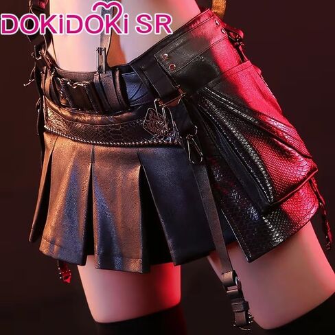 أزياء كيرا كيرا التأثيرية Doki-SR، قمصان وتنورة وقفازات وإكسسوارات مجموعة كاملة من أزياء الهالوين للنساء in Kuwait