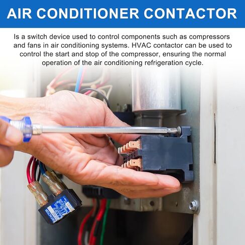 DMiotech HVAC Contactor, 3 Pole FLA 30 Amps 240V Coil Air Conditioner Contactor Compressor Condenser Motor AC Definite Purpose Contactor, UL Listed in Saudi Arabia