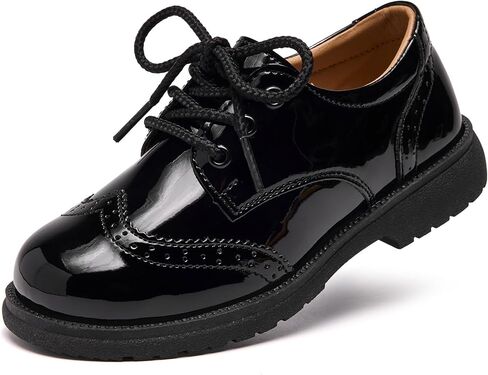 Boys Dress Shoes Little Boy Lace-up Oxfords Big Kids Comfort Loafers Church School Weddings Performances Vegan Leather Formal Shoe in Saudi Arabia