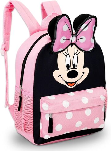 Disney Minnie Mouse Mini Backpack with Lunch Box Set - Bundle of 12" Backpack, Lunch Bag, Stickers, Water Bottle, More | Toddler Minnie School Supplies in Kuwait