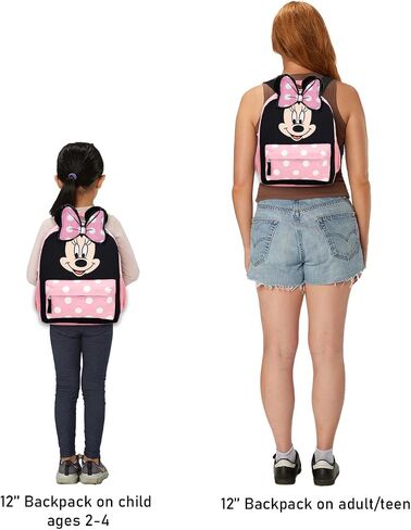 Disney Minnie Mouse Mini Backpack with Lunch Box Set - Bundle of 12" Backpack, Lunch Bag, Stickers, Water Bottle, More | Toddler Minnie School Supplies in Kuwait