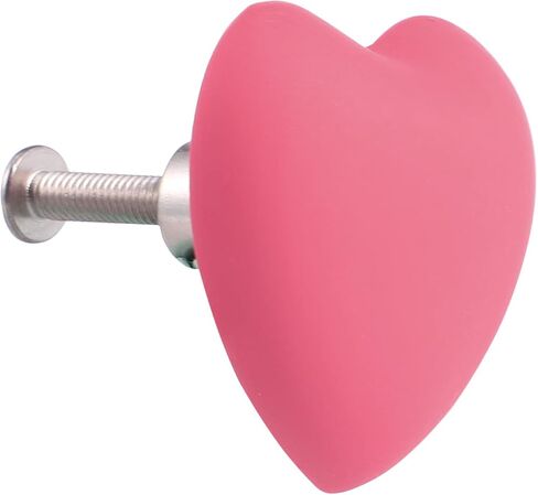 4pcs Pink Heart-Shaped Drawer Handles Cute Cartoon Cabinet Pulls Soft Silicone Wardrobe Hardware for ’ Room Furniture Decor in Kuwait