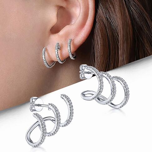 Trendy Claws Design Stud Earrings for Women Stylish Bright Jewelry in Kuwait