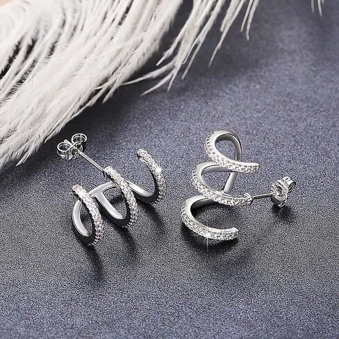 Trendy Claws Design Stud Earrings for Women Stylish Bright Jewelry in Kuwait