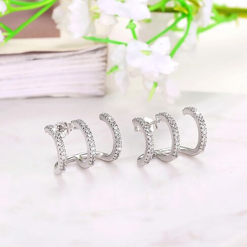 Trendy Claws Design Stud Earrings for Women Stylish Bright Jewelry in Kuwait