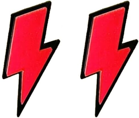 80s Neon Earrings Retro Acrylic Lightning Bolt Stud Earrings for Women Halloween Jewelry 80's Party in Saudi Arabia