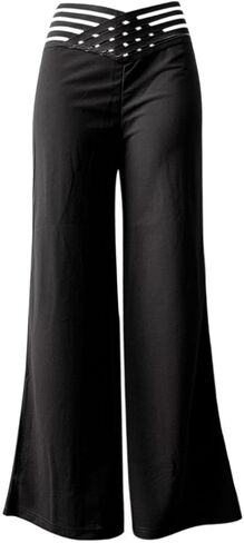 Women Wide Leg Pants High Waisted Work Pants for Women Business Casual Outfits Office Dress Pants Trousers with Pockets in Kuwait