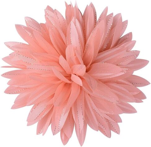 4.7in Fabric Dahlia Flower Brooch for Women Elegant Large Rose Sorority Paraphernalia Brooches Pins Wedding Party Events Corsage Accessories Jewelry in Kuwait