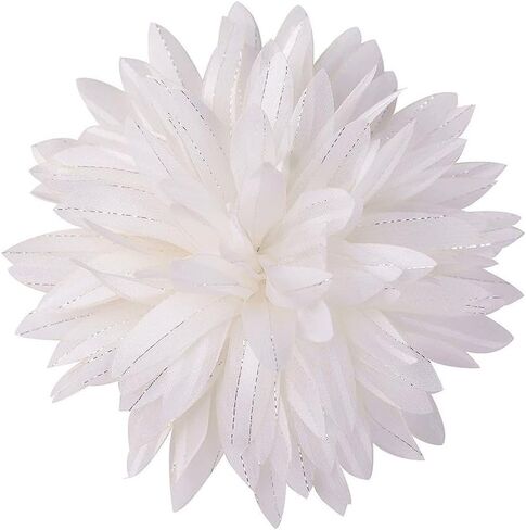 4.7in Fabric Dahlia Flower Brooch for Women Elegant Large Rose Sorority Paraphernalia Brooches Pins Wedding Party Events Corsage Accessories Jewelry in Kuwait