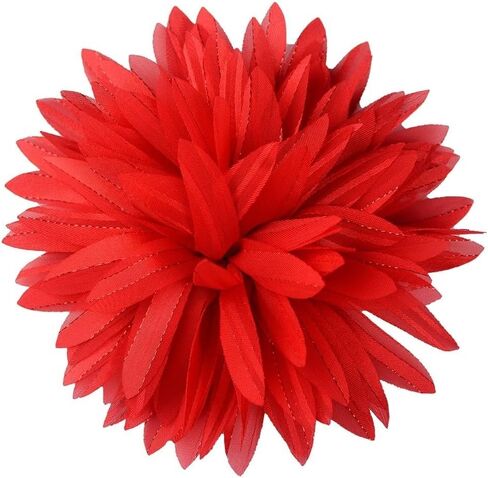4.7in Fabric Dahlia Flower Brooch for Women Elegant Large Rose Sorority Paraphernalia Brooches Pins Wedding Party Events Corsage Accessories Jewelry in Kuwait