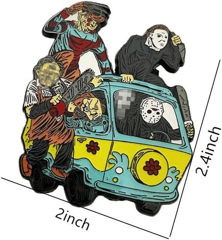 Christmas Horror Pin, Metal Cute Halloween Pins for Women and Men in Saudi Arabia