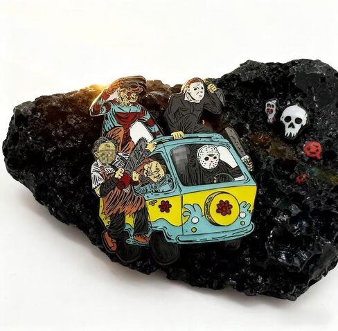 Christmas Horror Pin, Metal Cute Halloween Pins for Women and Men in Saudi Arabia