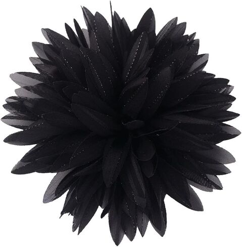 4.7in Fabric Dahlia Flower Brooch for Women Elegant Large Rose Sorority Paraphernalia Brooches Pins Wedding Party Events Corsage Accessories Jewelry in Kuwait