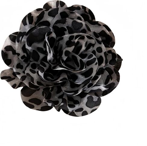 Large Rose Flower Satin Fabric Brooch Pin Hat Lapel Pins Hair Shawl Clip Handmade Delicate Flower Duck Beak Brooch Wedding Banquet Dance Party Elegant Jewelry for Women in Saudi Arabia