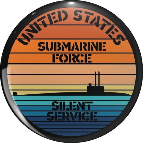 US Navy Submarine Force Sunset Design Military Veteran Pride Pin Lapel Pin Brooch Steel Pins Badge 0.75" in Kuwait