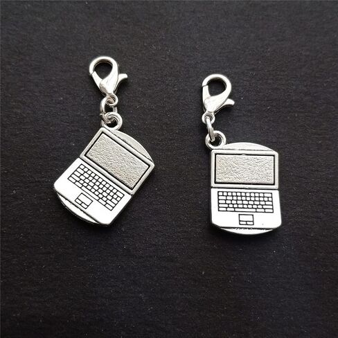 2pcs Mini 3D Computer Clip on Charm Computer Zipper Pull Purse Charms, Cool Lobster Claw Charm for DIY in Kuwait