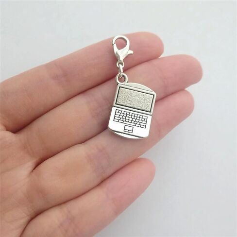 2pcs Mini 3D Computer Clip on Charm Computer Zipper Pull Purse Charms, Cool Lobster Claw Charm for DIY in Kuwait