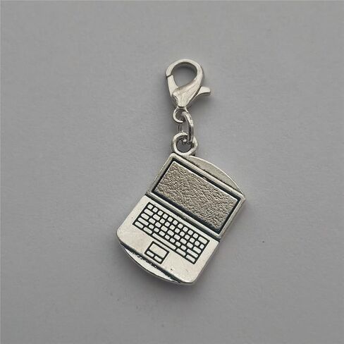 2pcs Mini 3D Computer Clip on Charm Computer Zipper Pull Purse Charms, Cool Lobster Claw Charm for DIY in Kuwait