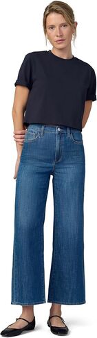 بنطلون جينز نسائي من Joe's Jeans The Mia High Rise واسع الساق واسع الكاحل - - 30 in Kuwait