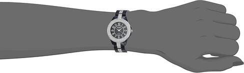 Accutime XOXO Women's XO5461 Rhinestone Accent Black Analog Bracelet Watch in Kuwait