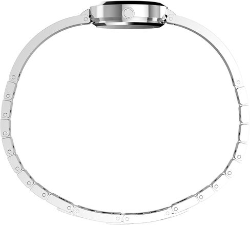 Timex Women's Main Street 25mm Watch - Silver-Tone Bracelet Silver Dial-Tone Case in Kuwait